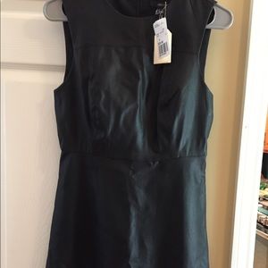 Faux leather dress